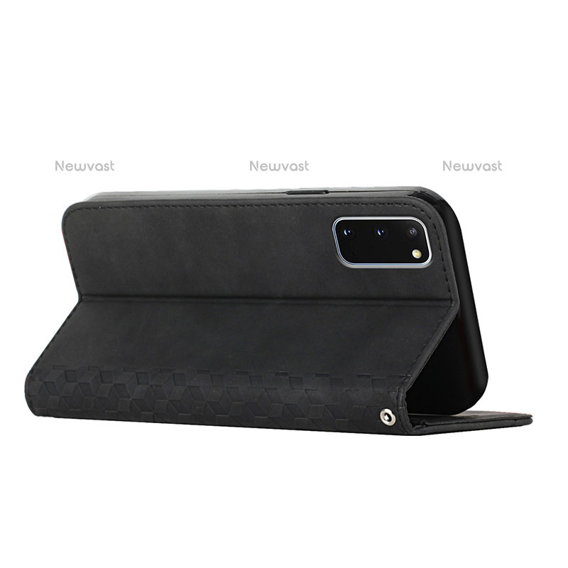 Leather Case Stands Flip Cover Holder Y02X for Samsung Galaxy S20 5G