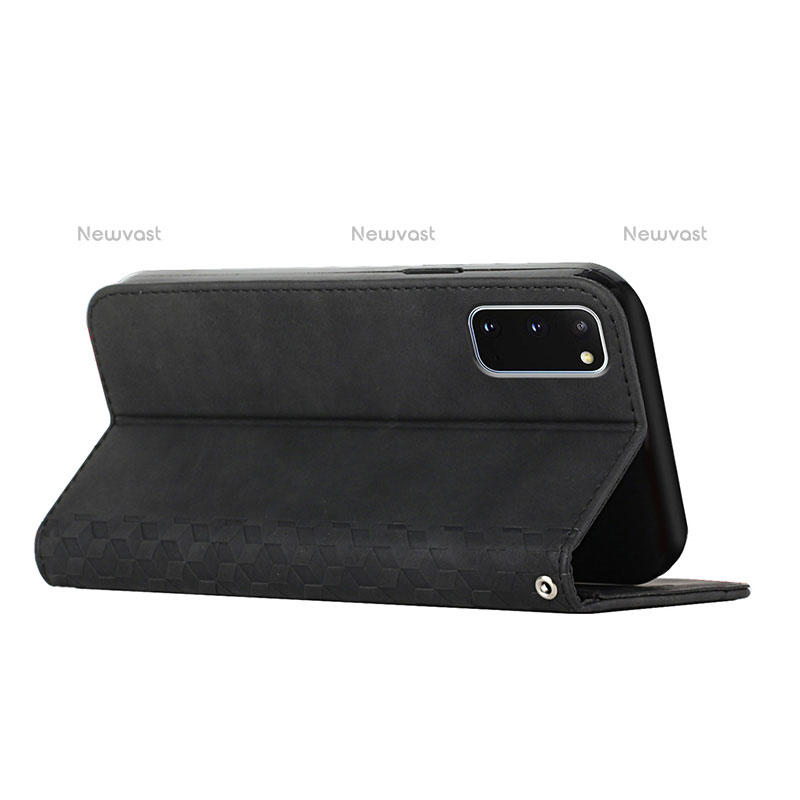 Leather Case Stands Flip Cover Holder Y02X for Samsung Galaxy S20