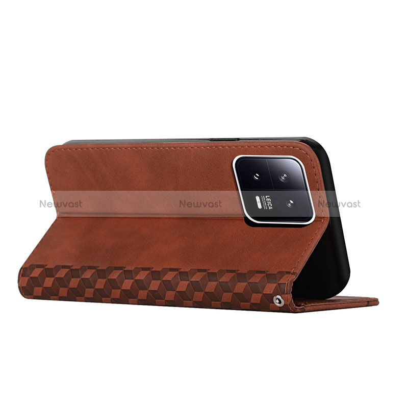 Leather Case Stands Flip Cover Holder Y02X for Xiaomi Mi 13 5G