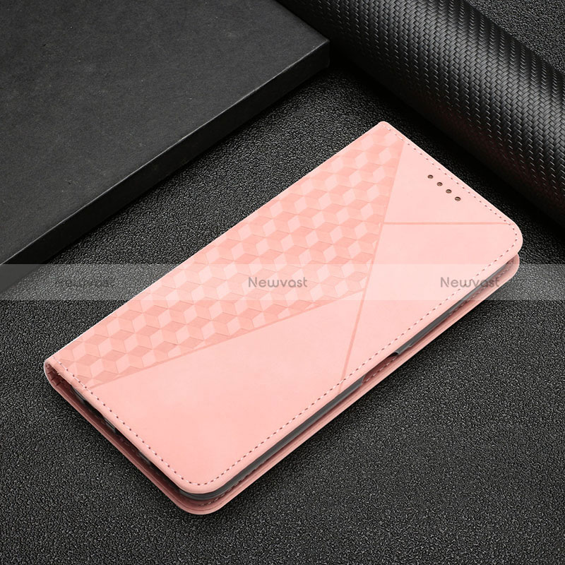 Leather Case Stands Flip Cover Holder Y02X for Xiaomi Mi 13 5G Rose Gold