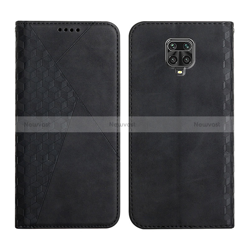 Leather Case Stands Flip Cover Holder Y02X for Xiaomi Poco M2 Pro Black