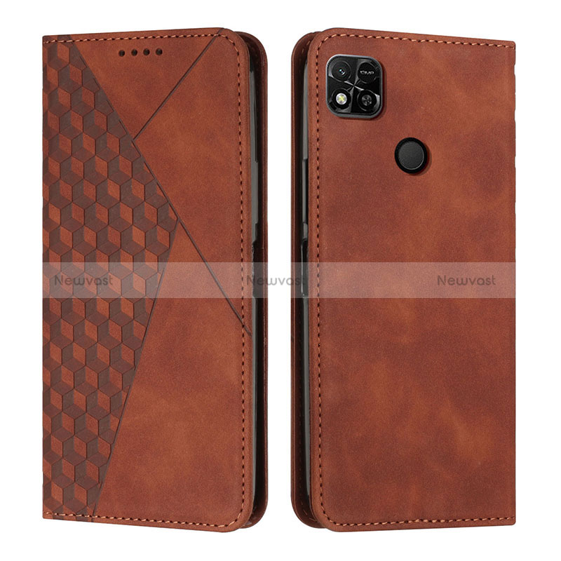 Leather Case Stands Flip Cover Holder Y02X for Xiaomi Redmi 9C