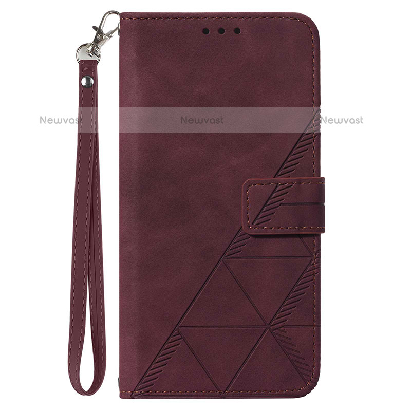 Leather Case Stands Flip Cover Holder Y03B for Samsung Galaxy A02s
