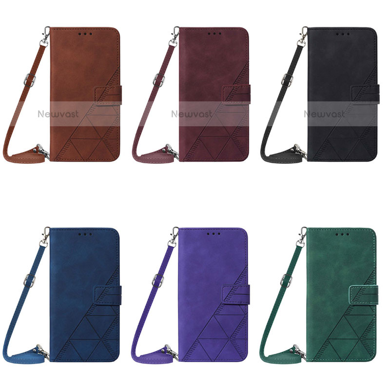 Leather Case Stands Flip Cover Holder Y03B for Samsung Galaxy M53 5G