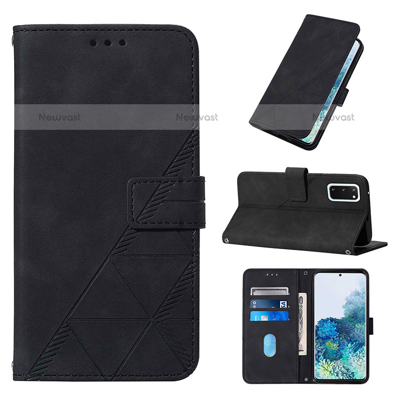 Leather Case Stands Flip Cover Holder Y03B for Samsung Galaxy S20 5G