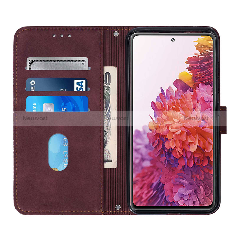 Leather Case Stands Flip Cover Holder Y03B for Samsung Galaxy S20 Lite 5G