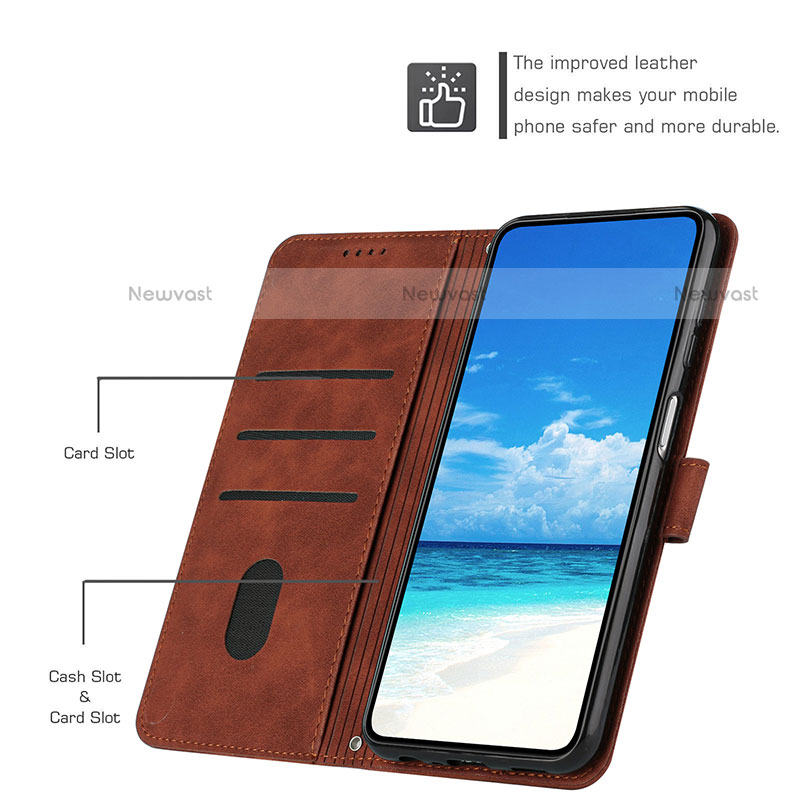 Leather Case Stands Flip Cover Holder Y03X for Motorola Moto Edge 20 5G