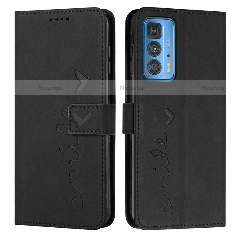 Leather Case Stands Flip Cover Holder Y03X for Motorola Moto Edge 20 Pro 5G