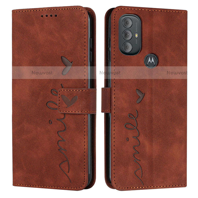 Leather Case Stands Flip Cover Holder Y03X for Motorola Moto G Power (2022)