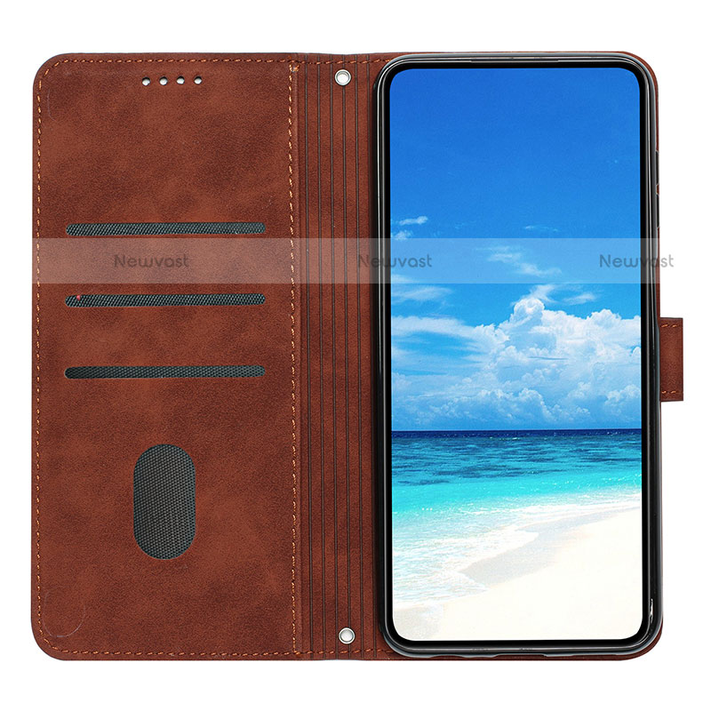 Leather Case Stands Flip Cover Holder Y03X for Motorola Moto G Power (2022)