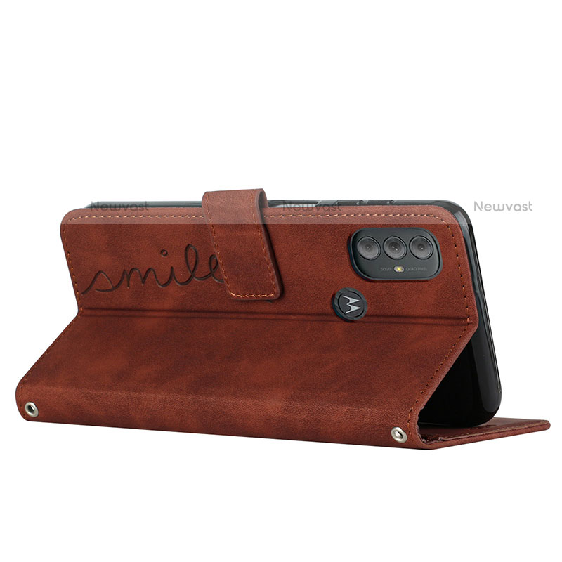 Leather Case Stands Flip Cover Holder Y03X for Motorola Moto G Power (2022)
