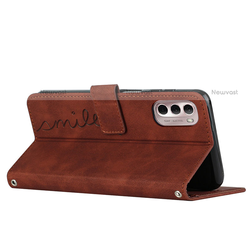 Leather Case Stands Flip Cover Holder Y03X for Motorola Moto G Stylus (2022) 4G