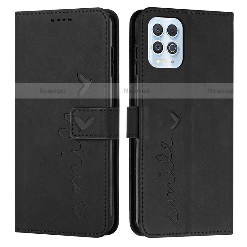 Leather Case Stands Flip Cover Holder Y03X for Motorola Moto G100 5G
