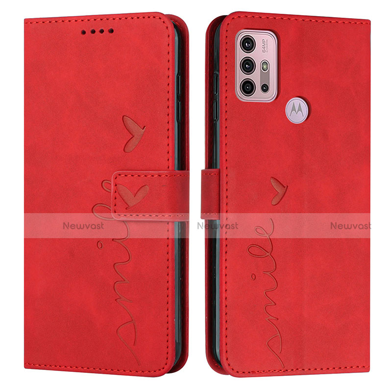 Leather Case Stands Flip Cover Holder Y03X for Motorola Moto G20
