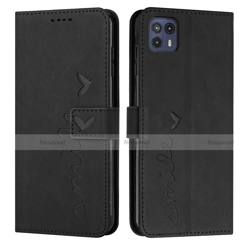 Leather Case Stands Flip Cover Holder Y03X for Motorola Moto G50 5G