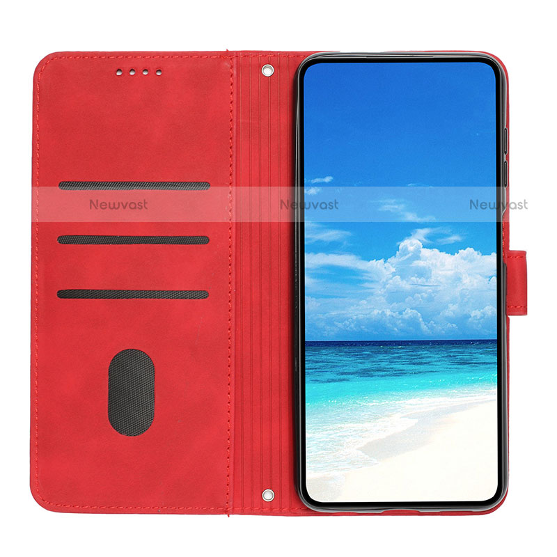 Leather Case Stands Flip Cover Holder Y03X for Motorola Moto G51 5G