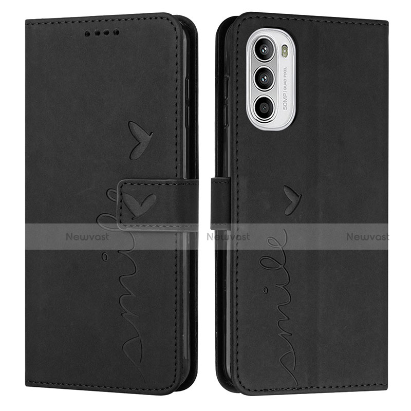 Leather Case Stands Flip Cover Holder Y03X for Motorola MOTO G52