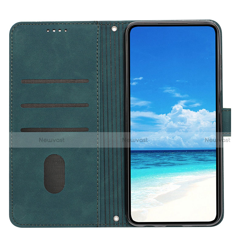 Leather Case Stands Flip Cover Holder Y03X for Motorola Moto G71s 5G