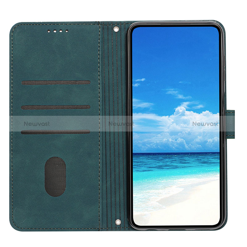 Leather Case Stands Flip Cover Holder Y03X for Oppo A56S 5G