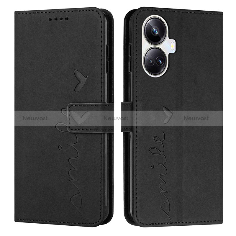 Leather Case Stands Flip Cover Holder Y03X for Realme 10 Pro+ Plus 5G