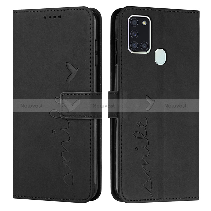 Leather Case Stands Flip Cover Holder Y03X for Samsung Galaxy A21s
