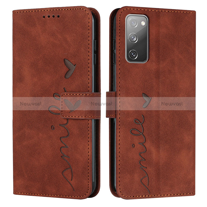 Leather Case Stands Flip Cover Holder Y03X for Samsung Galaxy S20 FE (2022) 5G