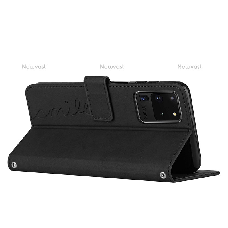 Leather Case Stands Flip Cover Holder Y03X for Samsung Galaxy S20 Ultra 5G