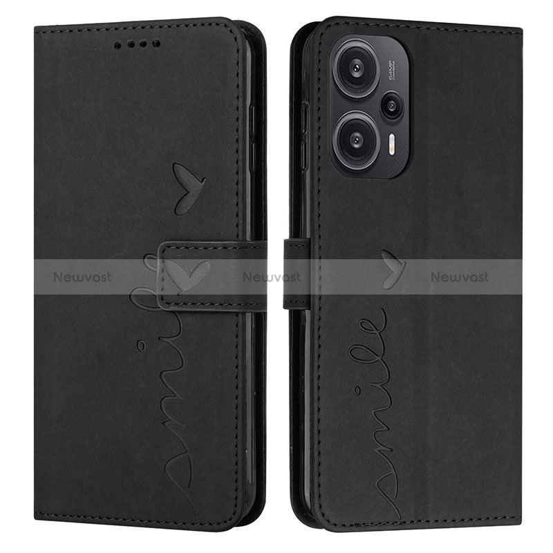Leather Case Stands Flip Cover Holder Y03X for Xiaomi Poco F5 5G