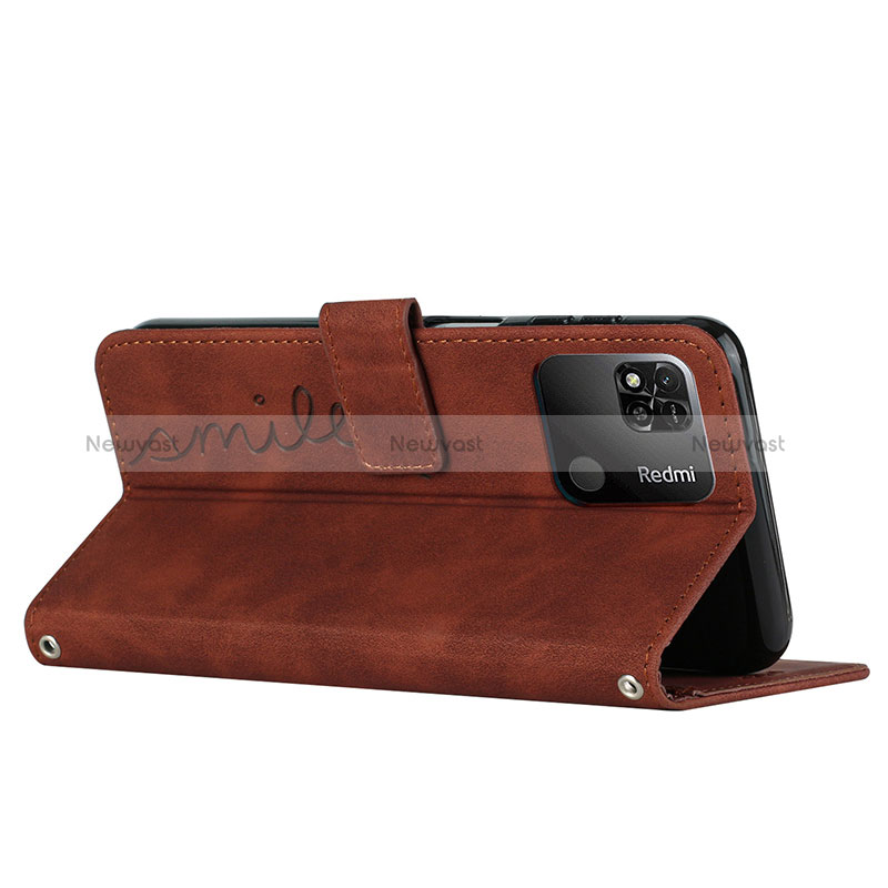 Leather Case Stands Flip Cover Holder Y03X for Xiaomi Redmi 10 Power