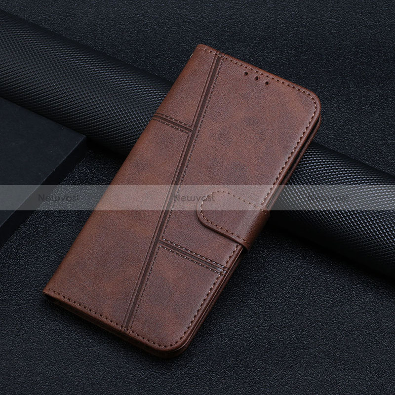Leather Case Stands Flip Cover Holder Y04X for Motorola Moto E32