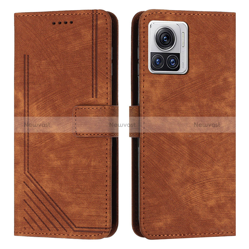 Leather Case Stands Flip Cover Holder Y04X for Motorola Moto Edge X30 Pro 5G