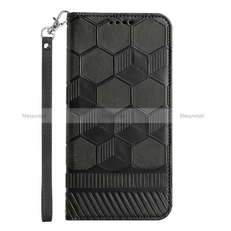 Leather Case Stands Flip Cover Holder Y06B for Samsung Galaxy S20 FE (2022) 5G Black