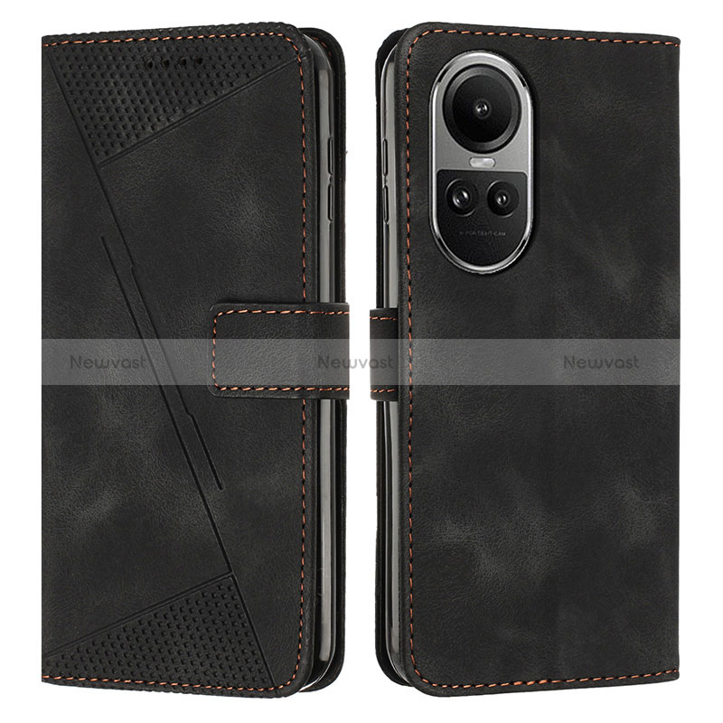Leather Case Stands Flip Cover Holder Y07X for Oppo Reno10 5G