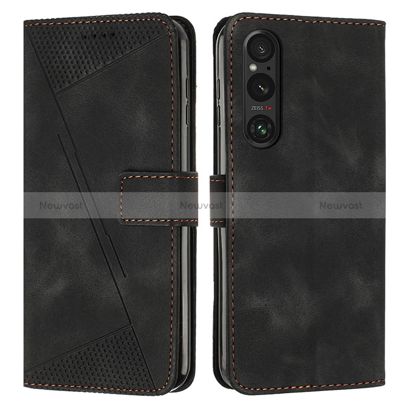 Leather Case Stands Flip Cover Holder Y07X for Sony Xperia 1 V