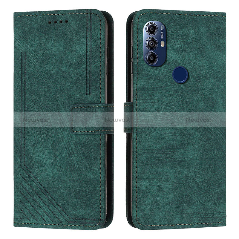 Leather Case Stands Flip Cover Holder Y08X for Motorola Moto G Power (2022)