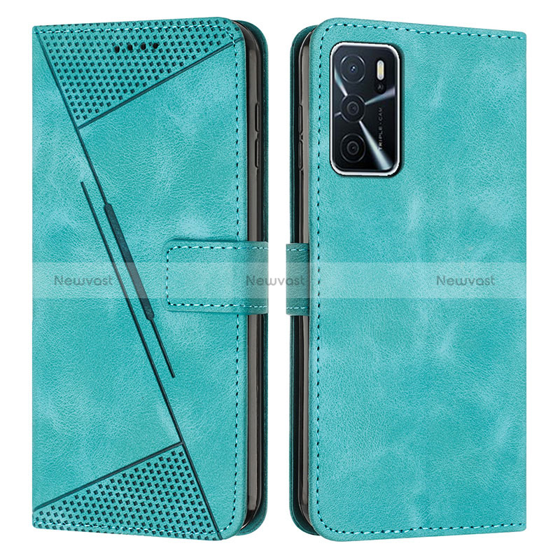 Leather Case Stands Flip Cover Holder Y08X for Oppo A54s