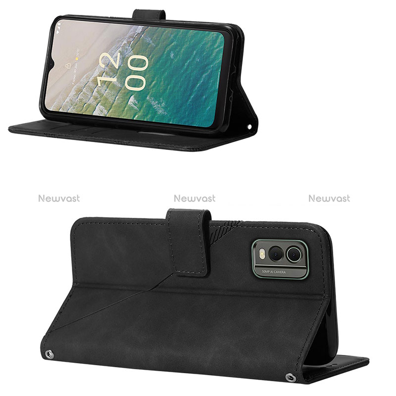 Leather Case Stands Flip Cover Holder YB1 for Nokia C32