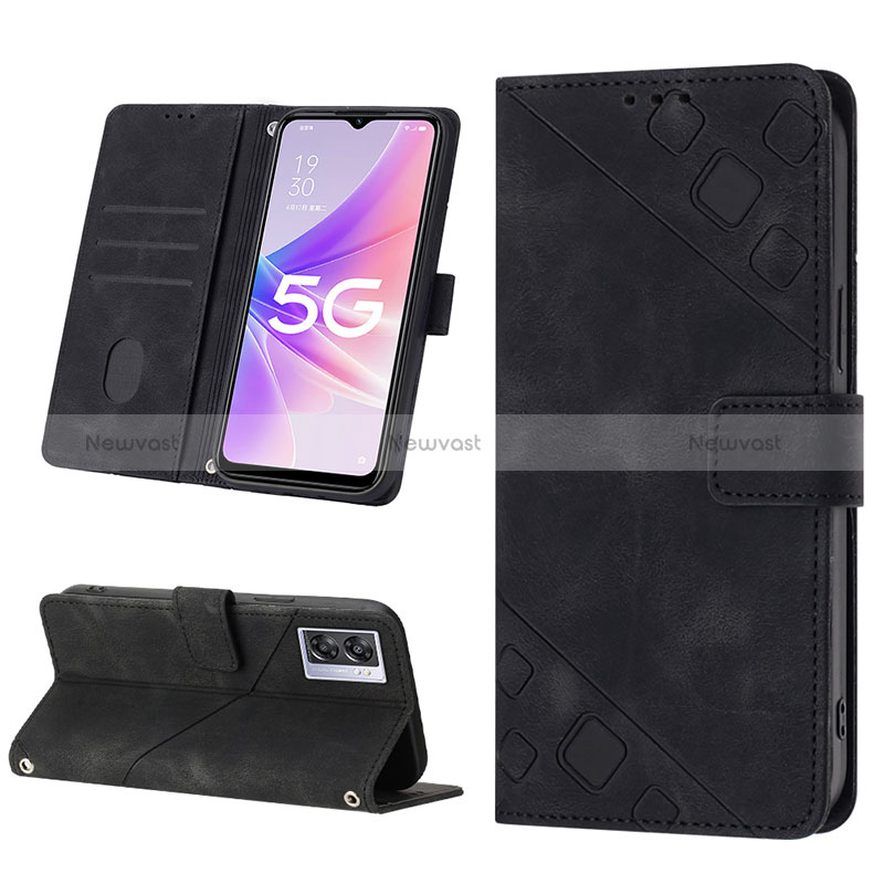 Leather Case Stands Flip Cover Holder YB1 for OnePlus Nord N300 5G