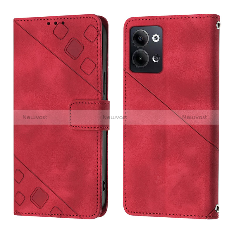 Leather Case Stands Flip Cover Holder YB1 for Oppo Reno9 5G