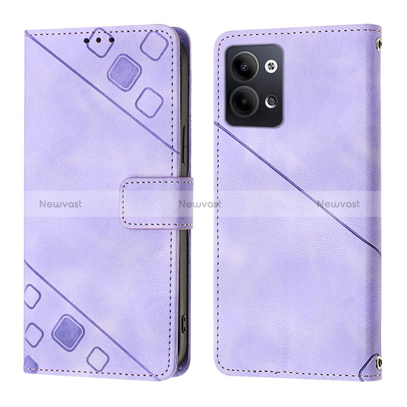 Leather Case Stands Flip Cover Holder YB1 for Oppo Reno9 Pro 5G