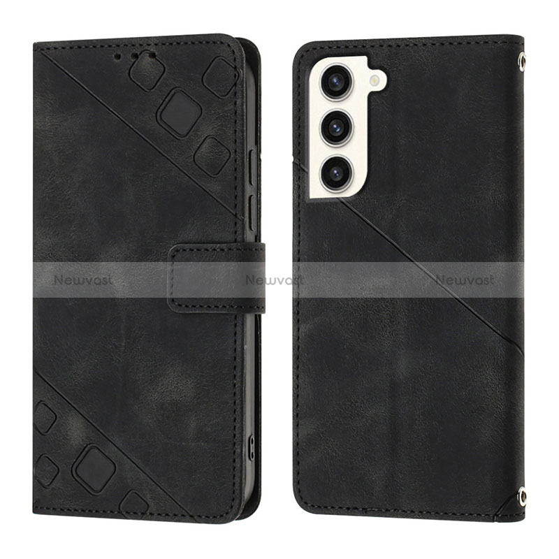 Leather Case Stands Flip Cover Holder YB1 for Samsung Galaxy S22 Plus 5G