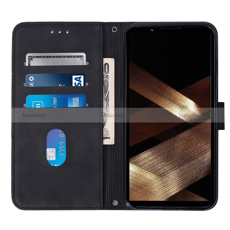 Leather Case Stands Flip Cover Holder YB1 for Sony Xperia 5 V