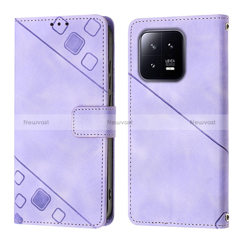 Leather Case Stands Flip Cover Holder YB1 for Xiaomi Mi 13 5G