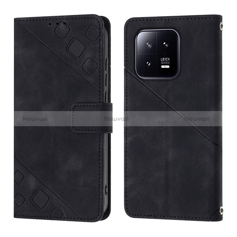 Leather Case Stands Flip Cover Holder YB1 for Xiaomi Mi 13 5G