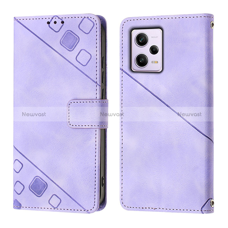 Leather Case Stands Flip Cover Holder YB1 for Xiaomi Redmi Note 12 Pro 5G
