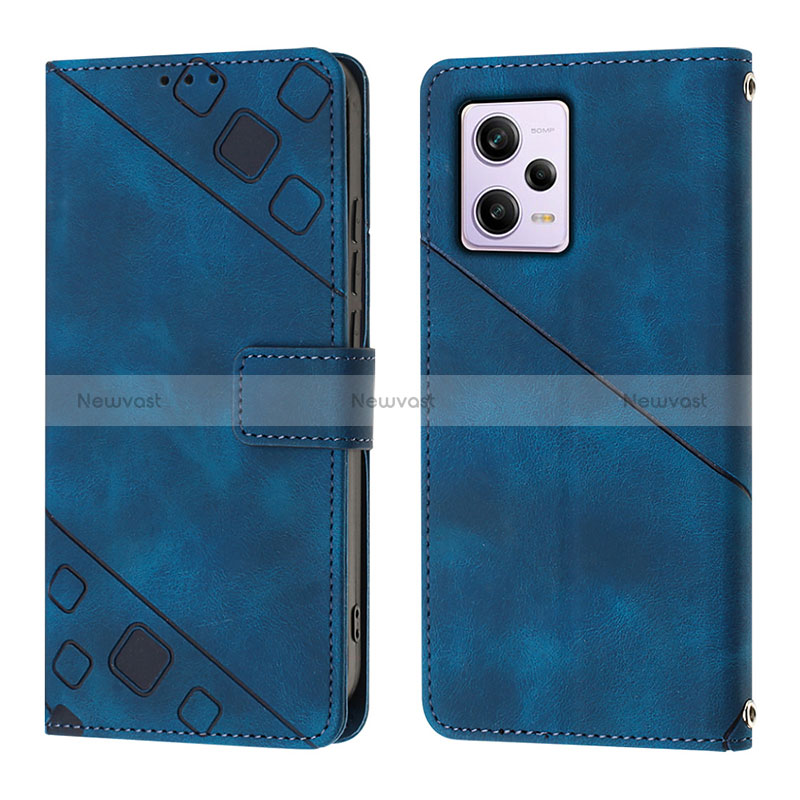 Leather Case Stands Flip Cover Holder YB1 for Xiaomi Redmi Note 12 Pro 5G