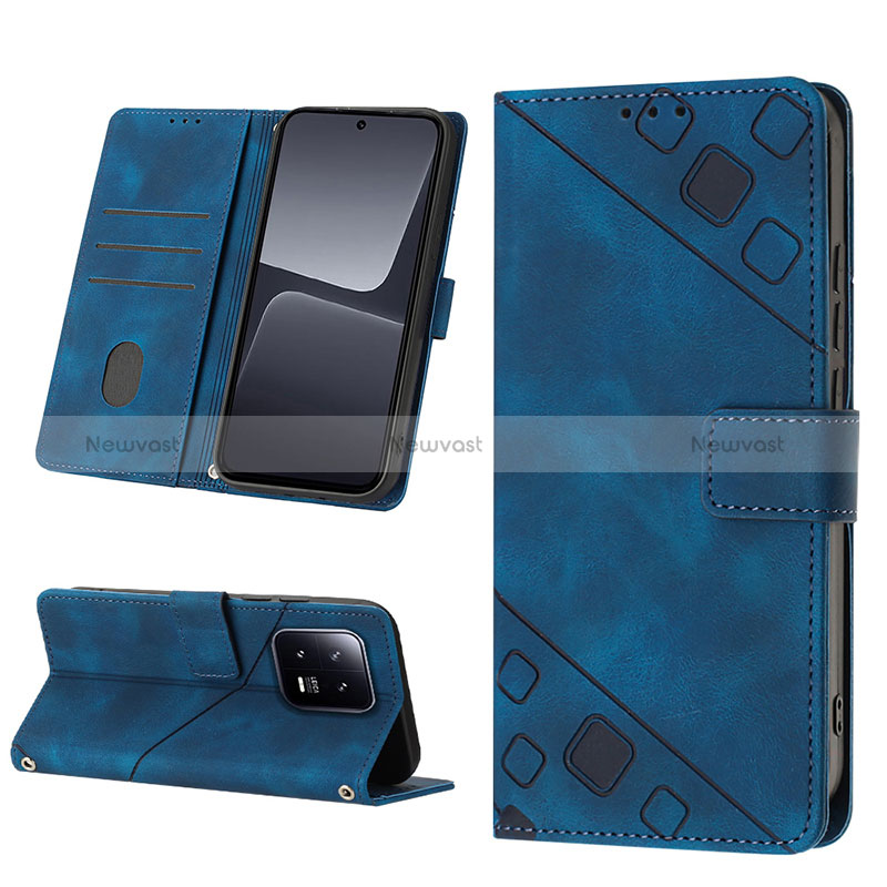Leather Case Stands Flip Cover Holder YB2 for Xiaomi Mi 13 5G