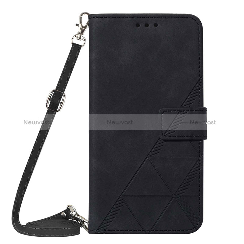 Leather Case Stands Flip Cover Holder YB3 for Oppo A58 5G