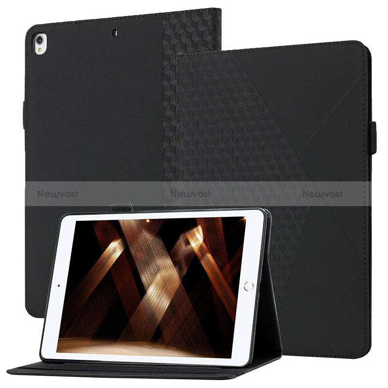 Leather Case Stands Flip Cover Holder YX1 for Apple iPad 10.2 (2020) Black