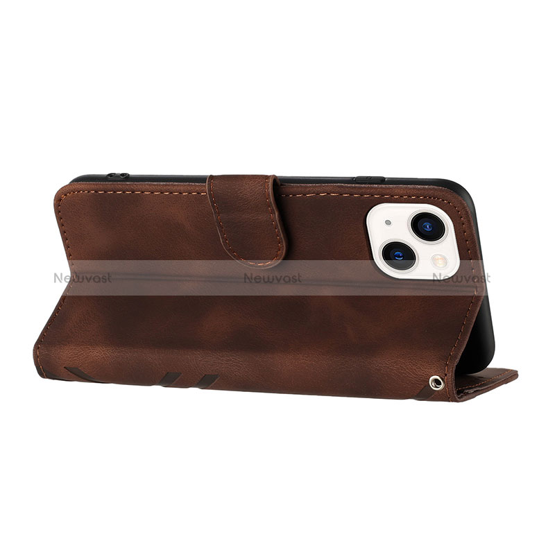 Leather Case Stands Flip Cover Holder YX1 for Apple iPhone 13